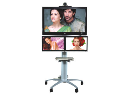 MC-AV400三屏视像移动推车